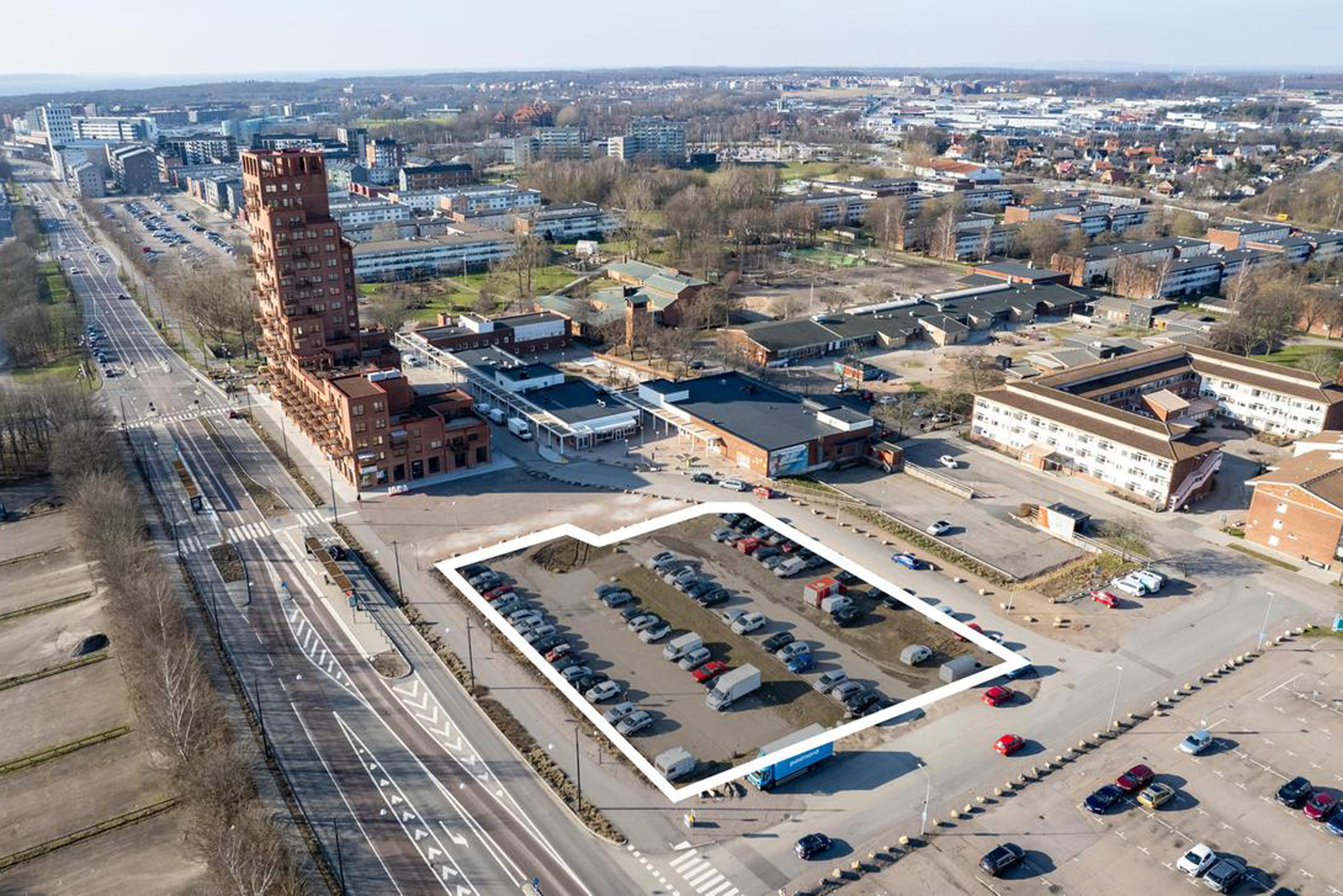 Översiktsbild över kommande byggprojekt på Drottninghög.