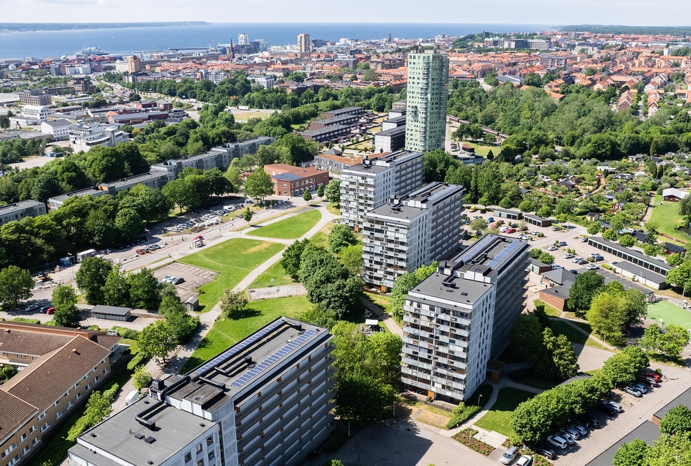 Utsikt över hela Närlunda.