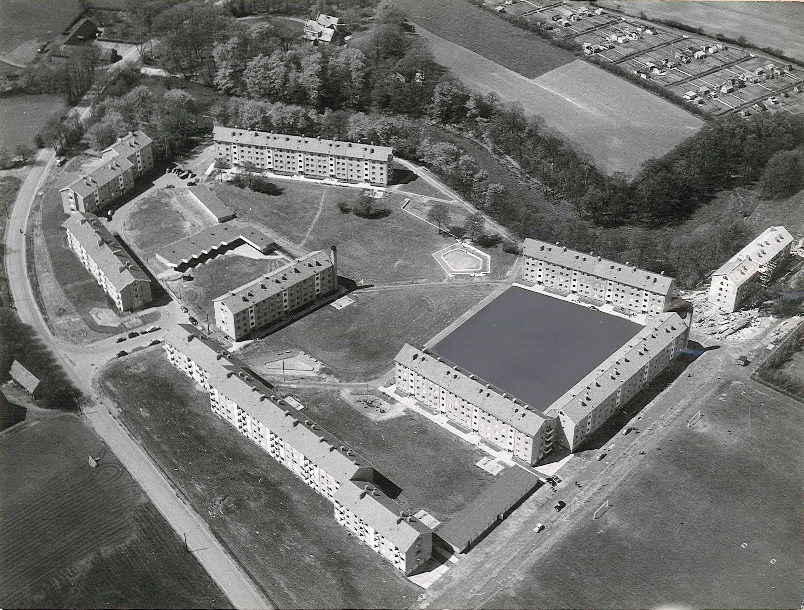 Gamla Elineberg flygfoto 1955